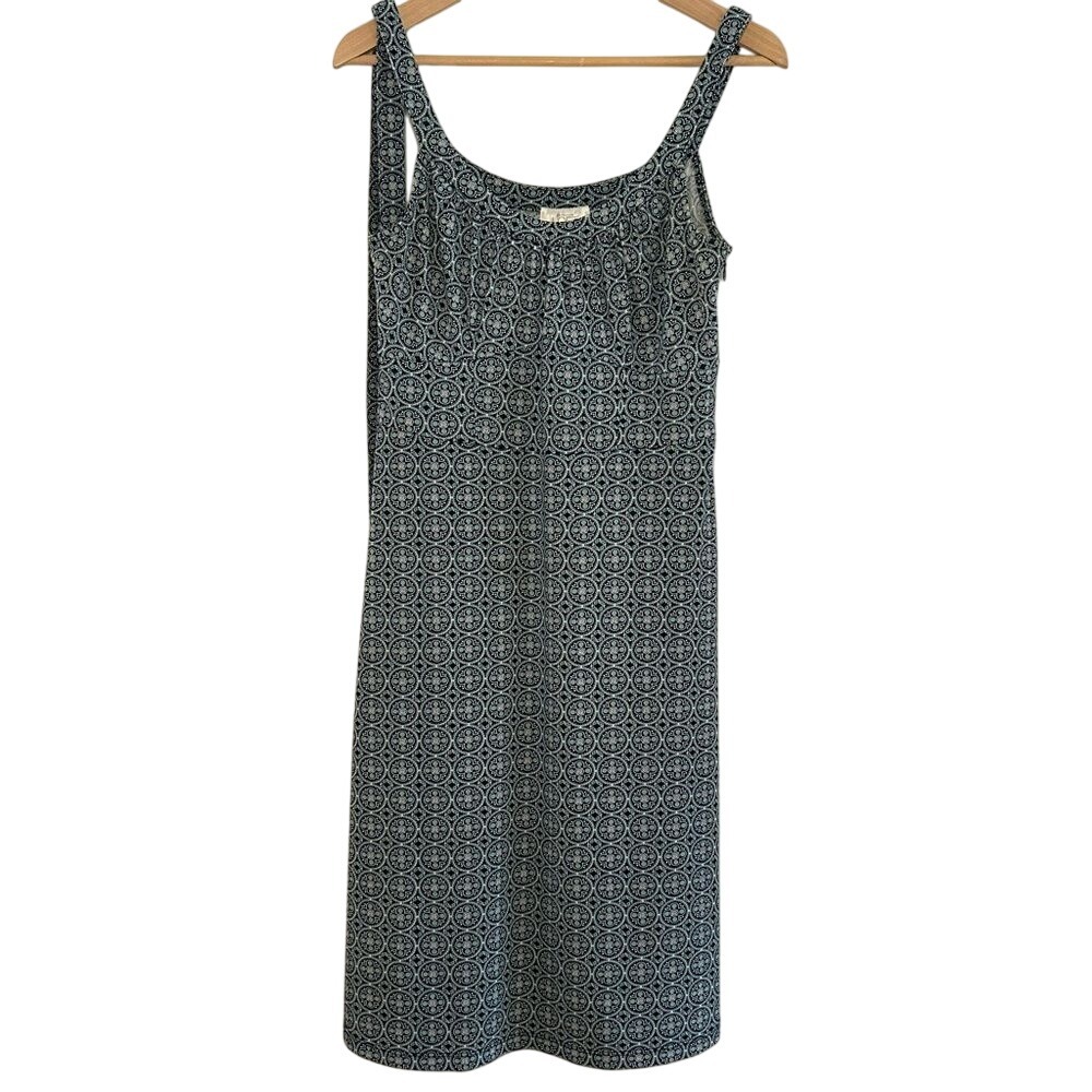 Ann Taylor LOFT Women's Dress Teal and Black Sleeveless, Size 6